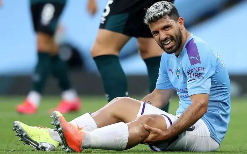 EFE Kun Agüero en partido con el City