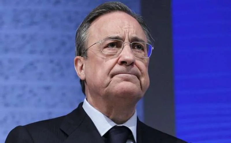 Florentino Pérez en una presentación