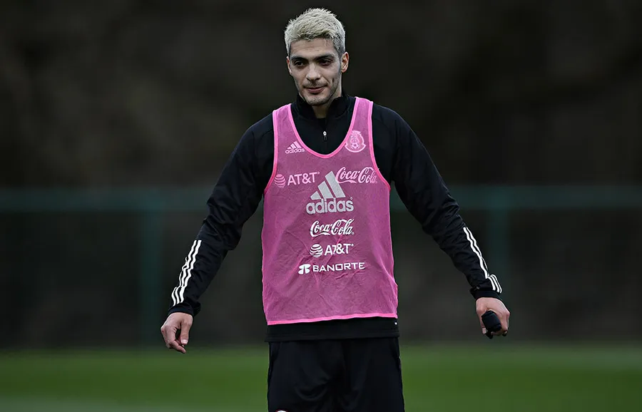 Jiménez en concentración con la Selección Mexicana