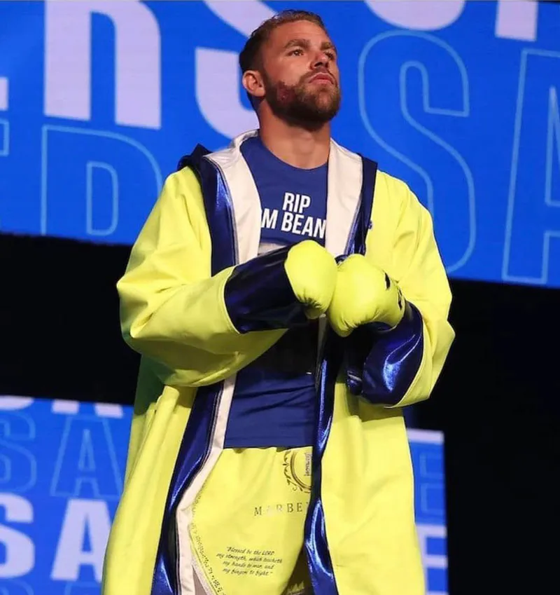 El británico antes de una pelea