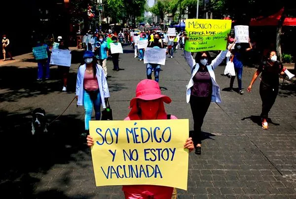 Protestas de médicos