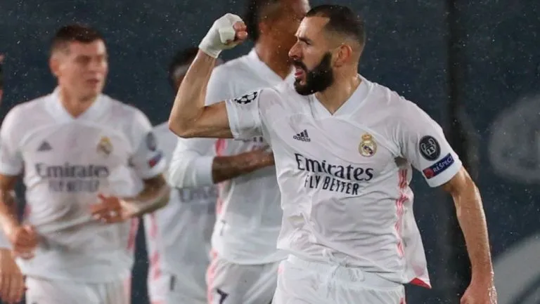 EFE Karim Benzema en festejo ante Chelsea