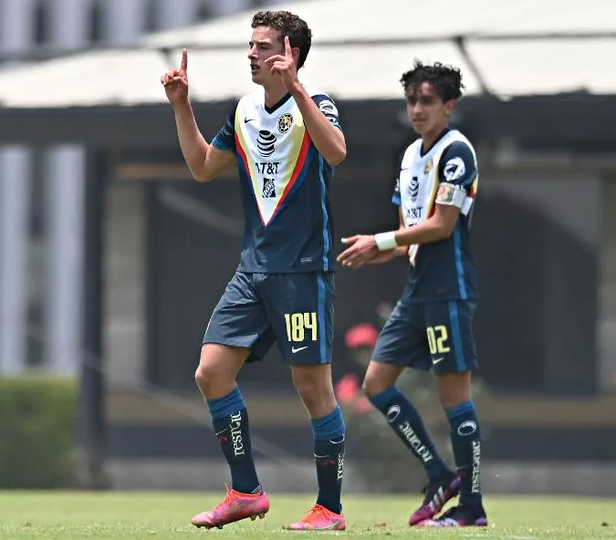 América, en festejo de gol