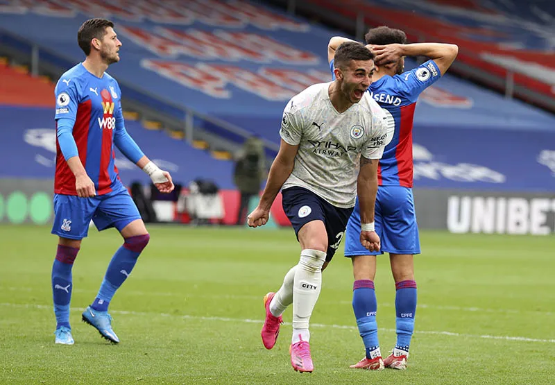 Ferrán Torres festeja su anotación