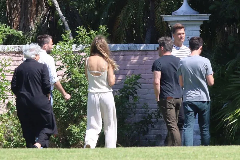 Tom Brady y Gisele en su mansión