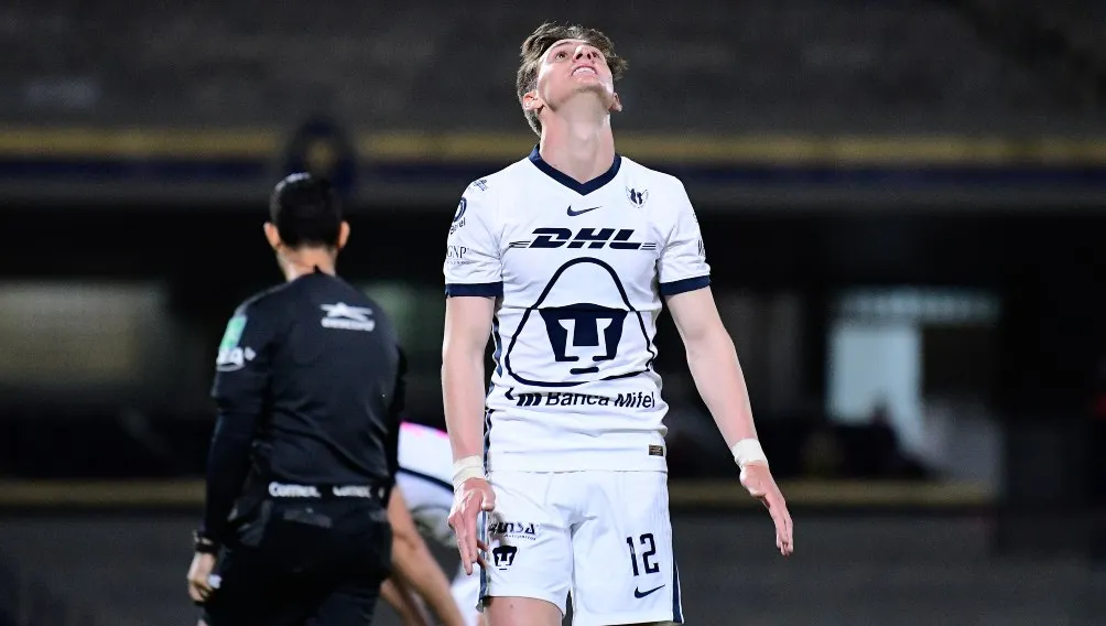 Facundo Waller en lamento con Pumas