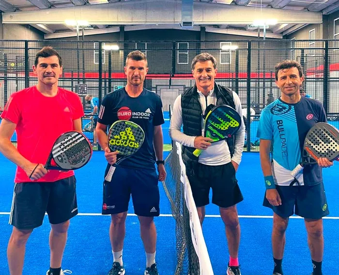 El exportero tras un juego de pádel