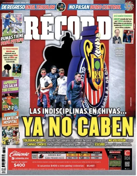 RÉCORD Portada RÉCORD