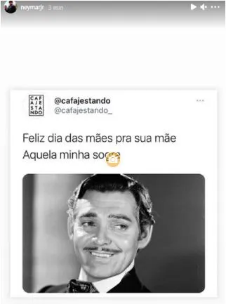 INSTAGRAM: @neymarjr Historia de Instagram compartida por Neymar