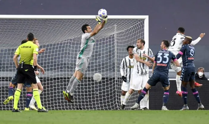 TWITTER @gianluigibuffon Gianluigi Buffon, durante un juego de la Juve