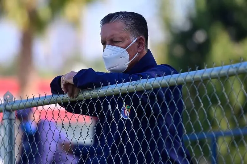 Ricardo Pelaez en entrenamiento