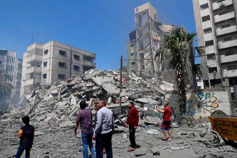 AP Edificio destruido tras bombardeo en Gaza