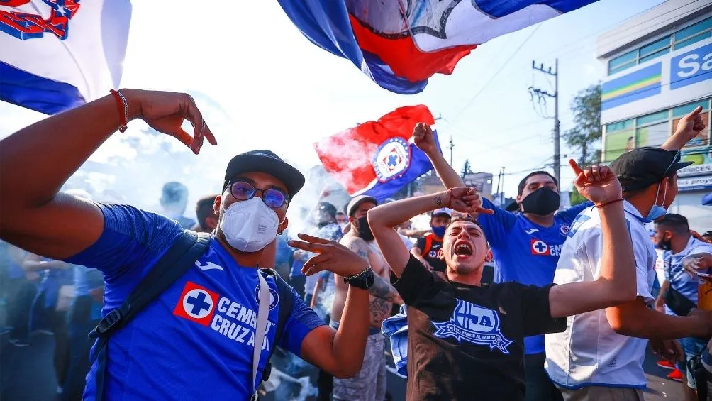 Aficionados de Cruz Azul