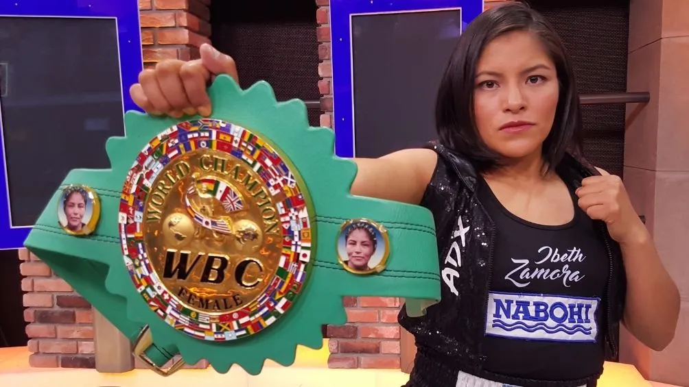 Zamora con su cinturón