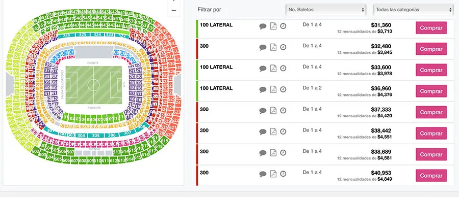 STUBHUB.COM.MX Así aparece la reventa en el portal Stubhub