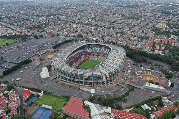 Una panorámica de dónde está situado el Azteca