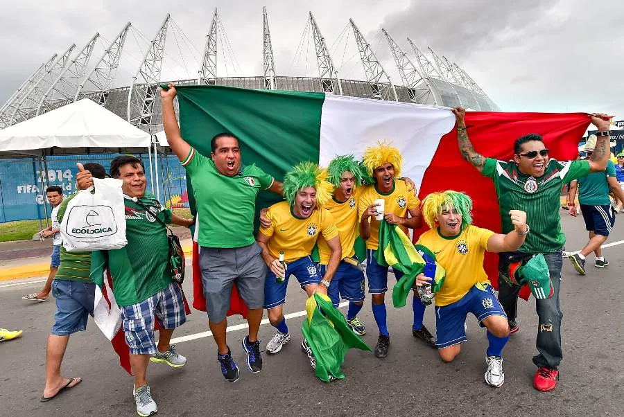 Mexicanos y brasileños en la Copa del Mundo de 2014