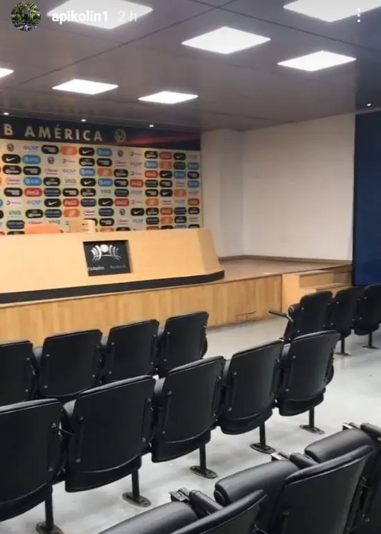 Sala de prensa del Azteca