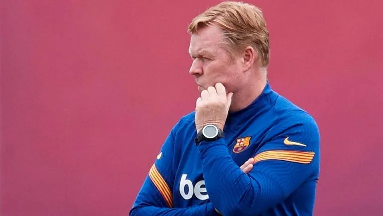 El neerlandés en una práctica con el club culé