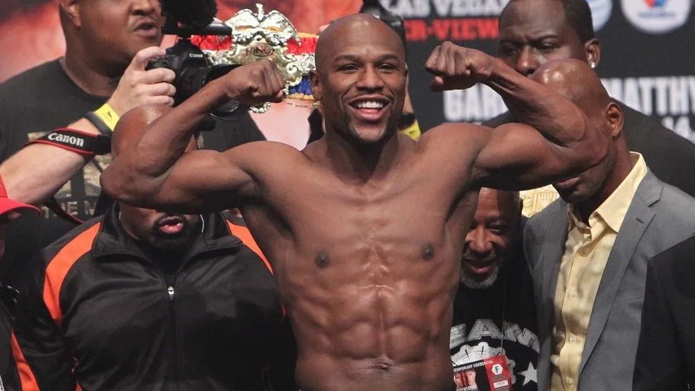 Floyd Mayweather previo a una pelea