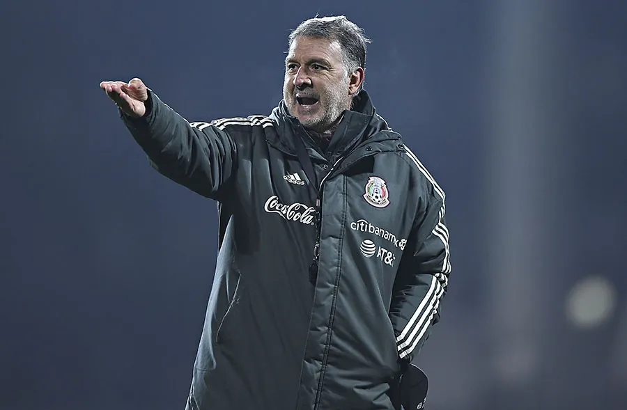 Gerardo Martino en entrenamiento del Tricolor