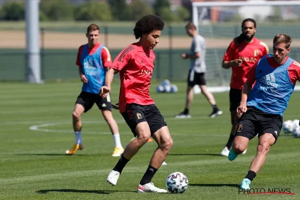 TWITTER @axelwitsel28 Axel Witsel en entrenamiento con la selección de Bélgica