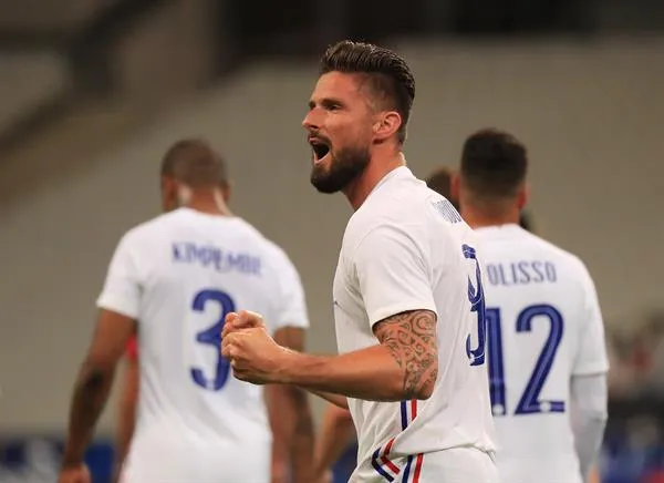 EFE Olivier Giroud festeja gol con la selección de Francia