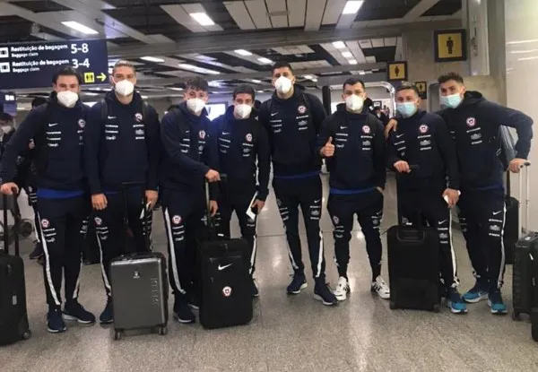 Selección de Chile llega a Brasil