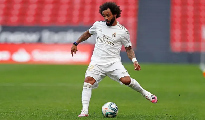 Marcelo, en un juego con el Real Madrid en LaLiga