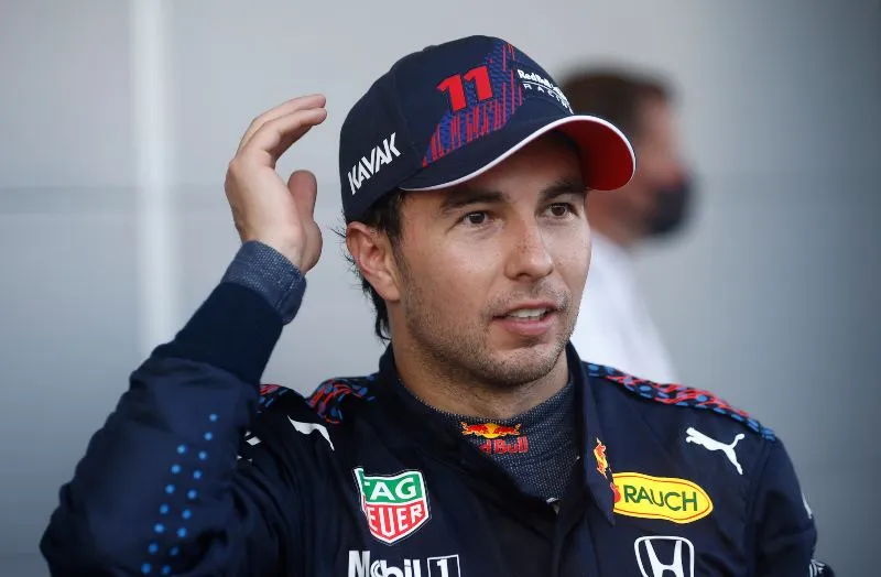 Checo Pérez en carrera