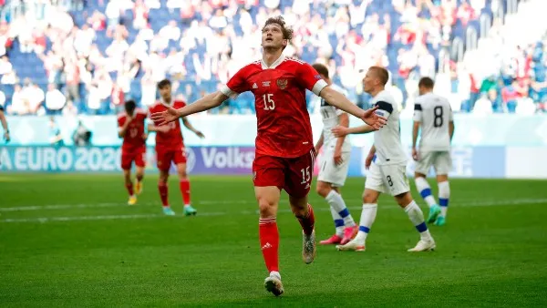 TWITTER @TeamRussia Alexei Miranchuk celebra su gol