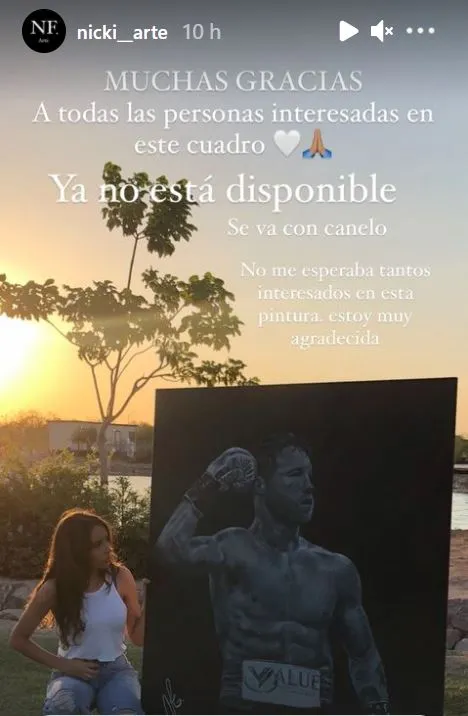 Nicki agradeció al Canelo por su ayuda