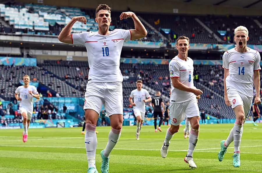 EFE Patrik Schick celebra su gol ante Croacia
