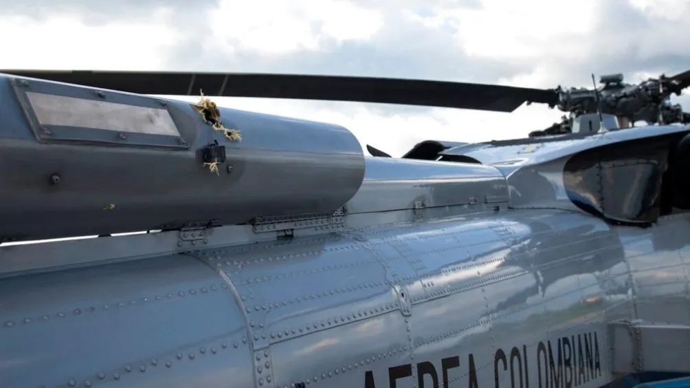 Impactos en el Helicóptero