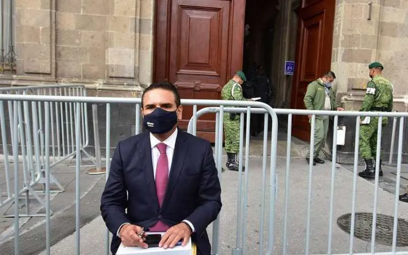 EFE Silvano Aureoles en Palacio Nacional