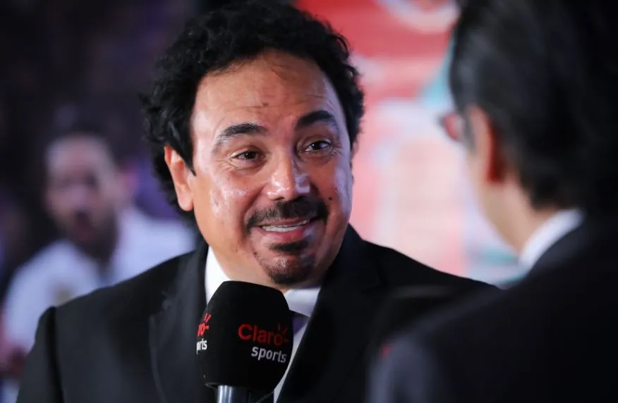 Hugo Sánchez, durante una entrevista