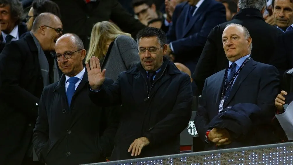Bartomeu en un partido del Barca