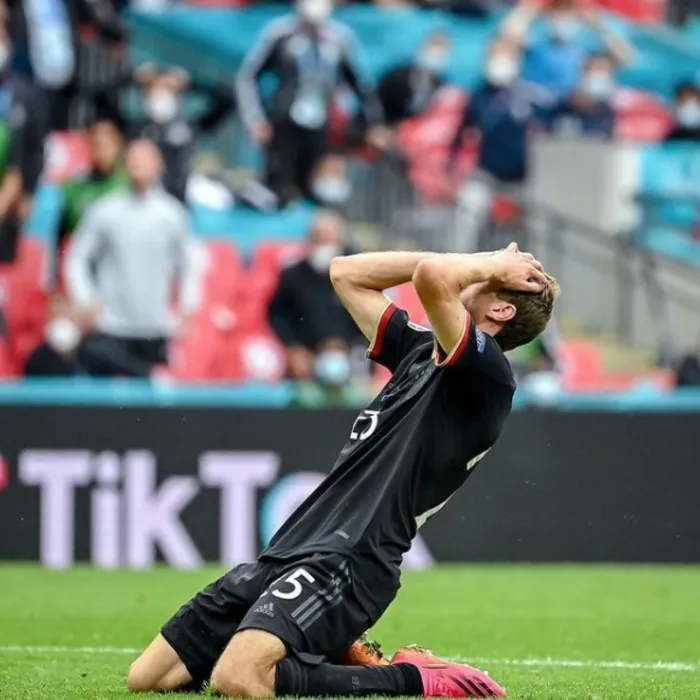 Thomas Müller durante un partido con Alemania