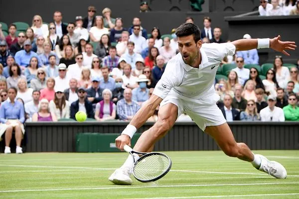 Novak Djokovic en acción