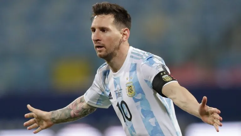 Messi, en festejo de gol