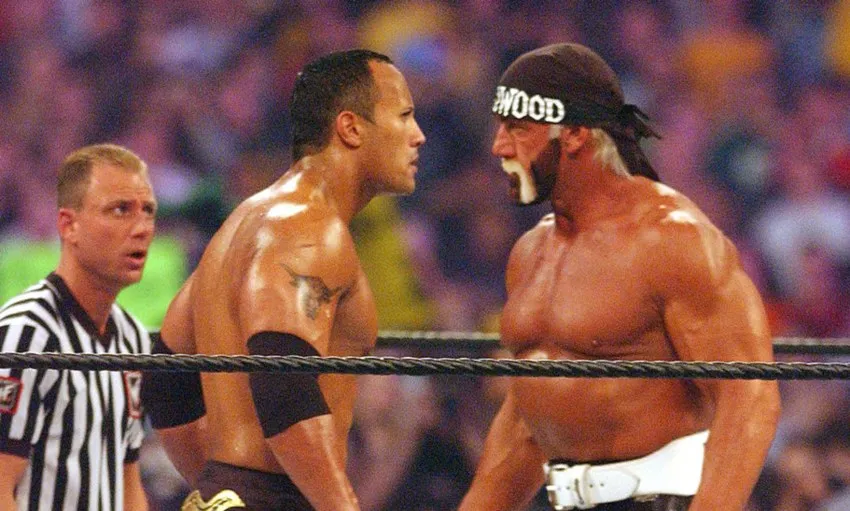 ESPECIAL The Rock y Hulk Hogan en Wrestlemania X8