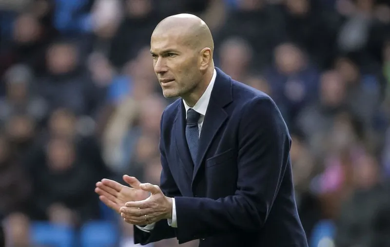 Zidane durante el duelo del Real Madrid