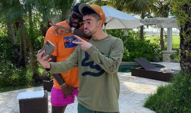 TWITTER:@NBA LeBron James y Bad Bunny
