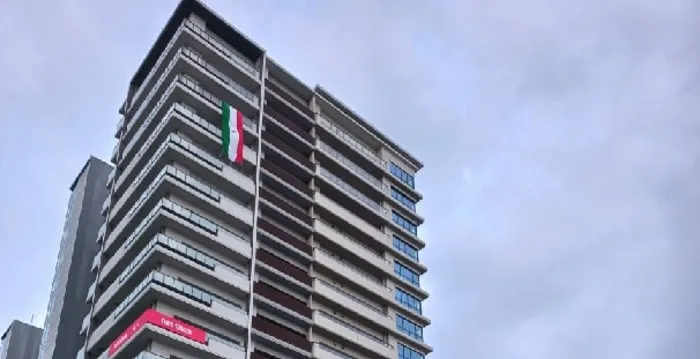 Bandera de México ya luce en la Villa Olímpica