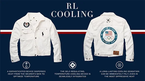 RALPH LAUREN La chaqueta blanca para los atletas