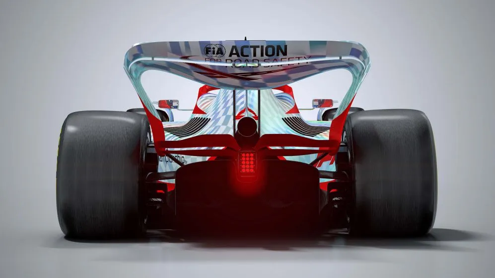 FÓRMULA1.COM Imagen trasera del automóvil de F1 2022