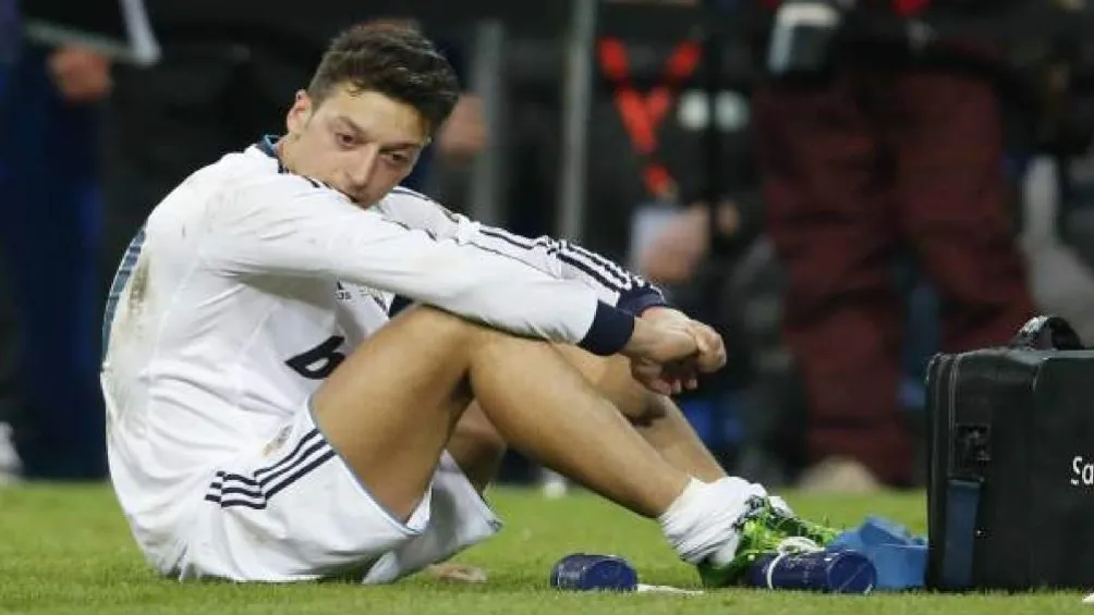 Mesut Özil durante un partido con el Real Madrid