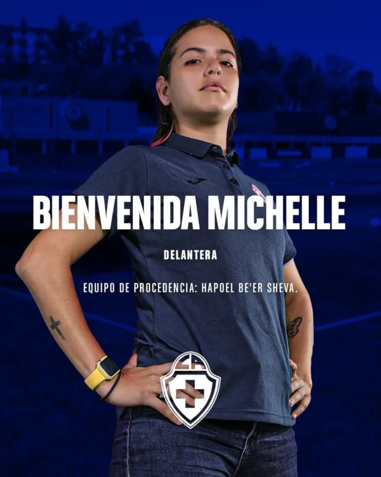 TWITTER @AzulFemenil Michelle Montero es nueva jugadora de Cruz Azul