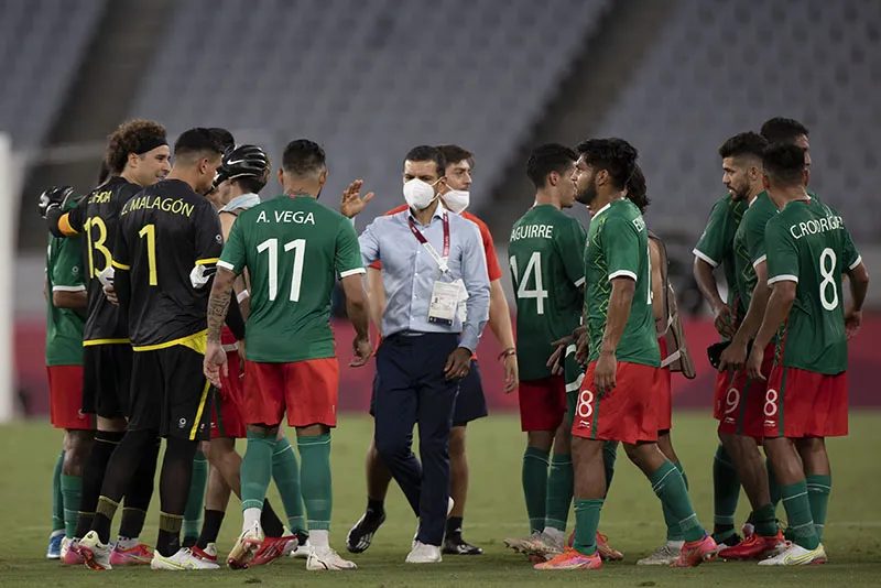 Jaime Lozano tras la victoria del Tri Olímpico