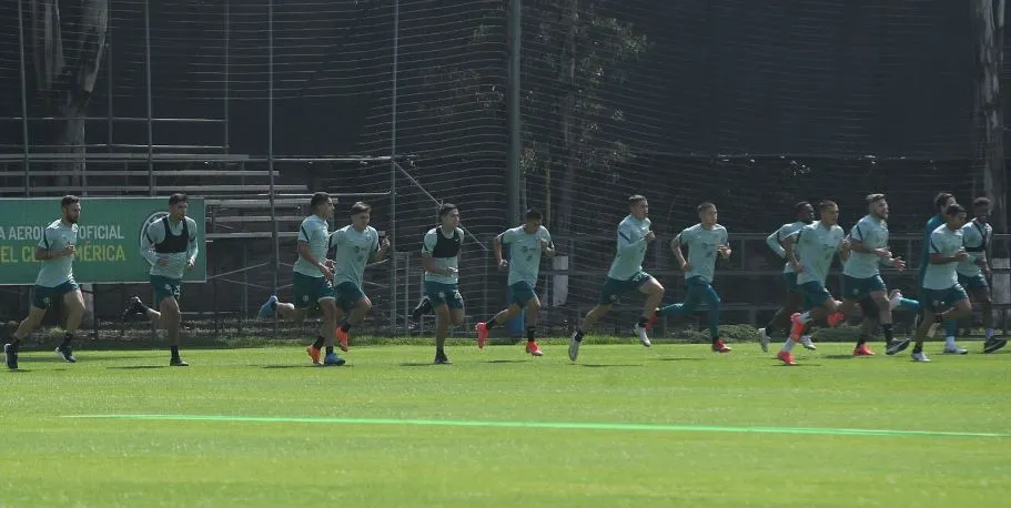 América, en una práctica